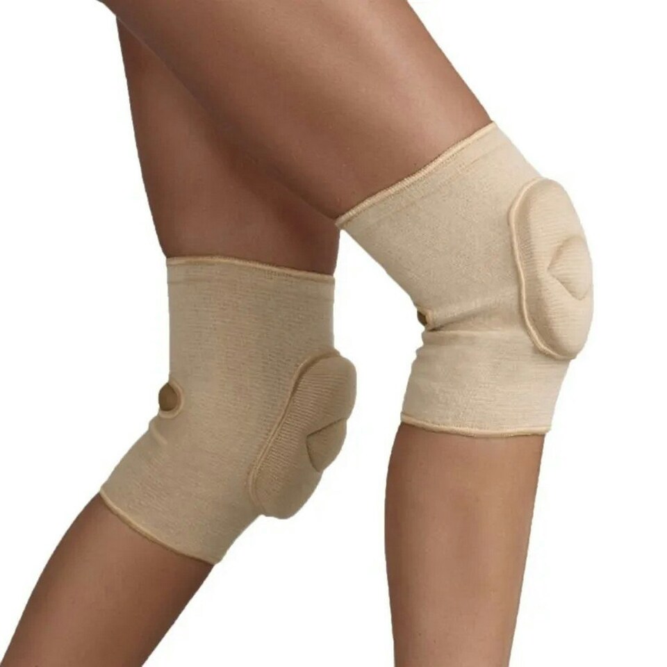 Silky Dance Plain Knee Pads - Nude - M