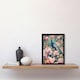 image 2 of Peacock ird Cherry Blossom Flower Tree Home Decor Black Framed Wall Art Print A4
