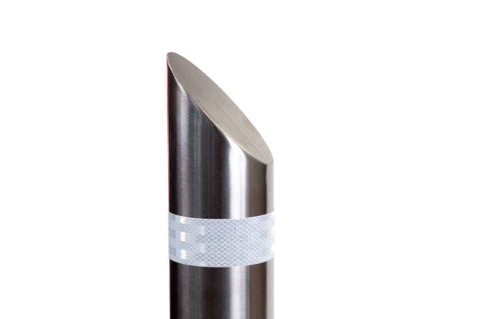 Post Game Reflection The Ramp People Sloped Removable Bollard Steel Reflective Security Post ...