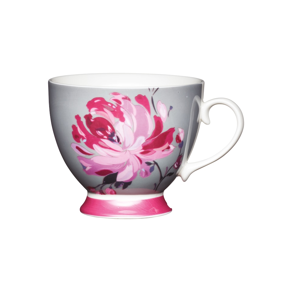 image 1 of KitchenCraft China Pink Flower Mug | Multi | 1