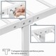 image 5 of Yaheetech 3ft Single Vintage Iron Platform Bed with High Headboard White