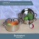 image 6 of Buckingham Stainless Steel 3 Tier Steamer Set 18 cm  Premium Quality