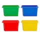 image 1 of Wham Stack & Store 4 x 30L Plastic Storage Boxes | Multi | 4