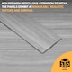 image 3 of NOVECRAFTO Wood Effect Wall Panels – Oak and Grey Board Look – 12 Polystyrene Tiles – 100×16.7cm – Covers 2m² – Lightweight, Easy to Cut & Install Cladding | Brown