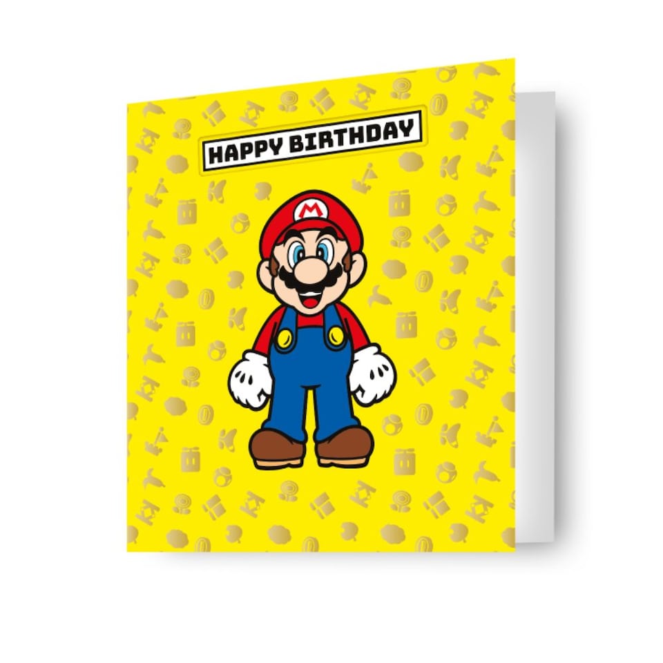 image 1 of Super Mario Birthday Card