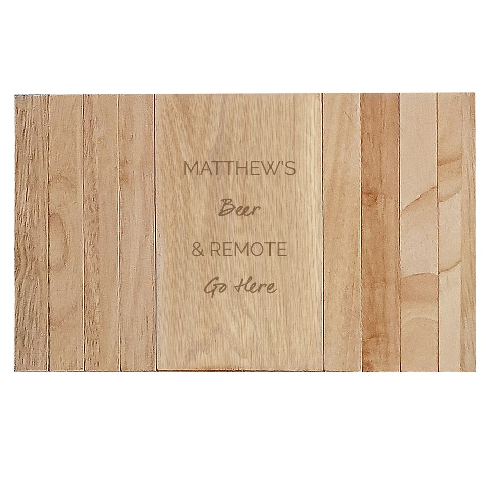 image 1 of Personalised Free Text Wooden Sofa Tray