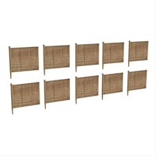 Graham Farish Scenecraft 6ft Garden Fencing 10pcs (Pre-Built)
