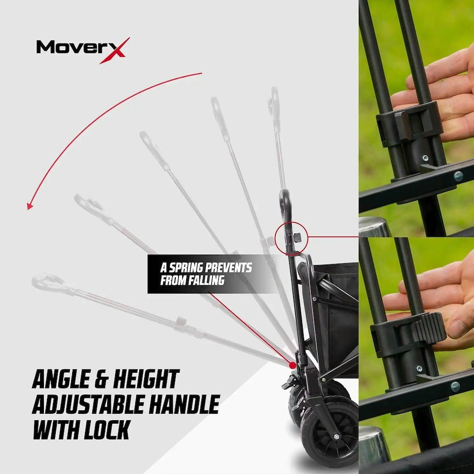 image 1 of MoverX 120L Folding Camping Trolley Festival Wagon