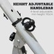 image 4 of HOMCOM Foldable Stepper Adjustable Step Machine w/ Handlebar LCD Display, White