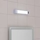 image 2 of ValueLights Horizon Matte White IP44 Rated Bathroom Shaver Pull Cord LED Wall Light | White