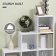 image 4 of HOMCOM 3-tier Step 6 Cubes Storage Unit Particle Board Cabinet Bookcase Organiser Home Office Shelves - White