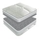 image 5 of Sareer Orthopaedic Coil Sprung Mattress 3FT White | Single