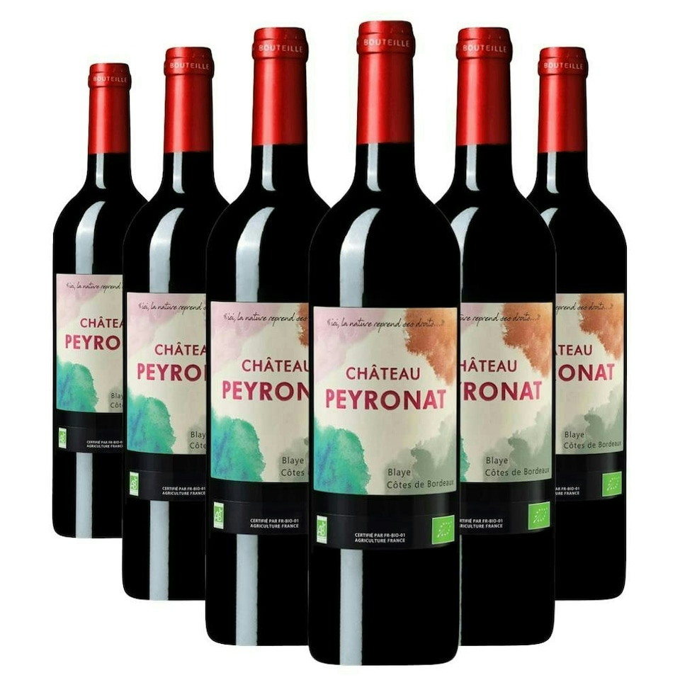 Case of 6 Chateau Peyronat Blaye Cotes de Bordeaux 75cl Red Wine
