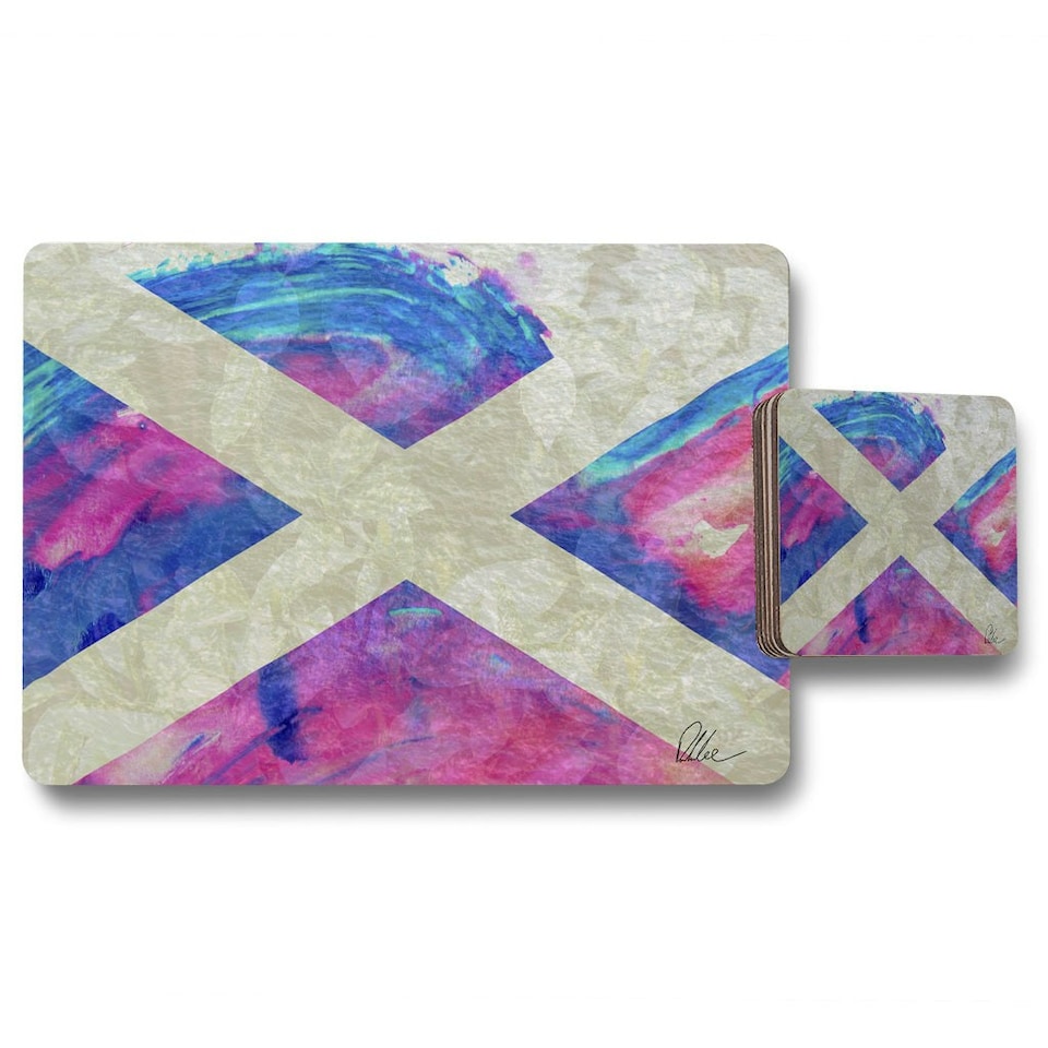 Scotland Flag (Placemat & Coaster Set)