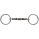 image 1 of Shires Sweet Iron Roller Horse Snaffle Bit - Black - 5in