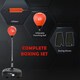 image 9 of HOMCOM Punching Bag with Stand, Boxing Bag Set with Adjustable Height, Red Black