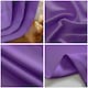 image 2 of Purple Blackout Curtains - Eyelet Thermal Curtain  - 46 x 72 Inch Drop - 2 Panel Purple