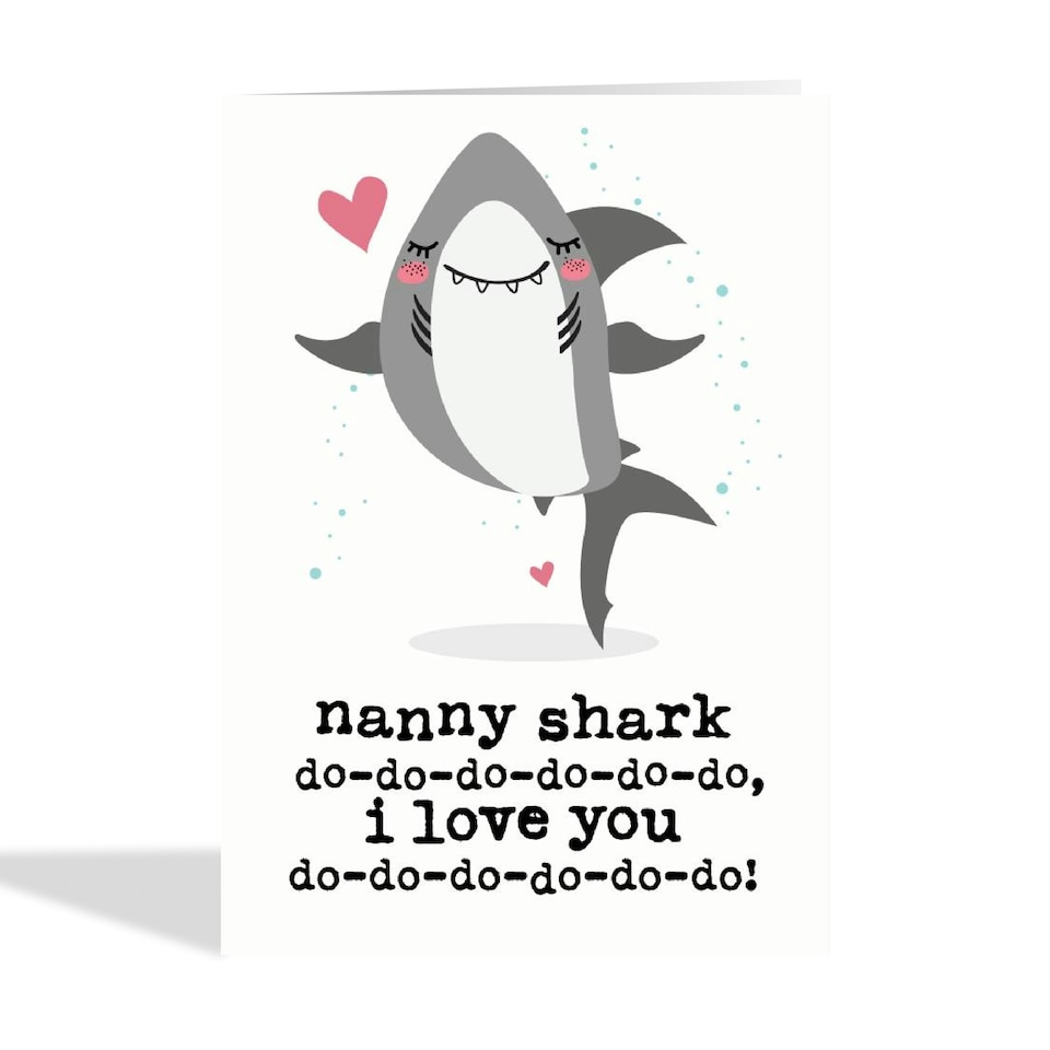image 1 of Cute Shark Mother's Day Card For Nanny