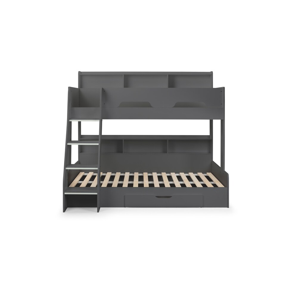 image 1 of Orion Triple Sleeper Bunk Bed - Anthracite, Single/Small Double