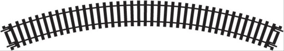 Hornby Double Curve Track Radius 1 45 Degree 371mm