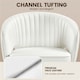 image 6 of Yaheetech Faux Leather Office Chair Adjustable Seat Height N/A | Cream
