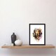 image 2 of Wirehaired Dachshund Lovers Gift Watercolour Black Framed Wall Art Print A4