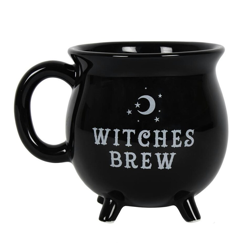 image 1 of Witches Brew Cauldron Shaped Mug - Black