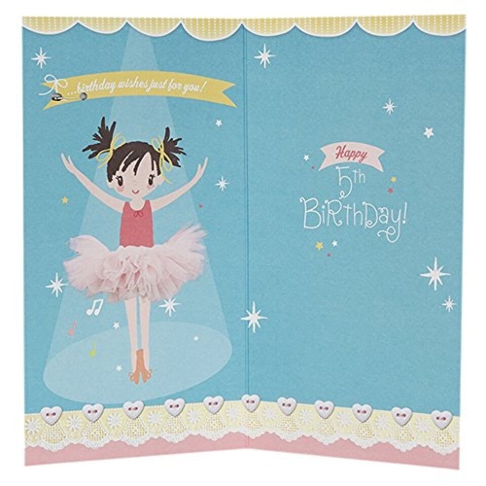 image 1 of 5th Birthday Card For Her 'With Badge'