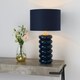 image 6 of Portia Blue Glass Table Lamp Blue