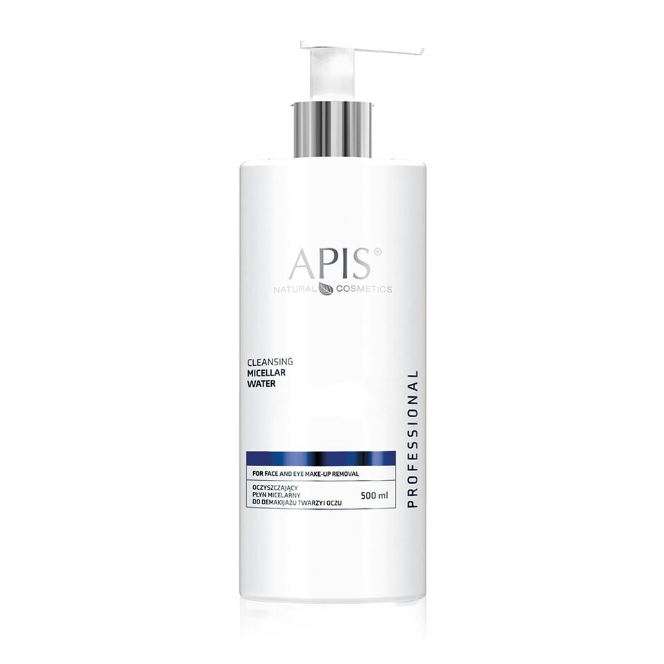 image 1 of Apis Professional Cleansing Micellar Liquid for Face and Eye Makeup Removal 500ml