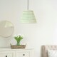 image 1 of ValueLights Riza Tapered Pink Aztec Fabric Pleated Easy Fit Large Lamp Shade with LED Bulb Pink
