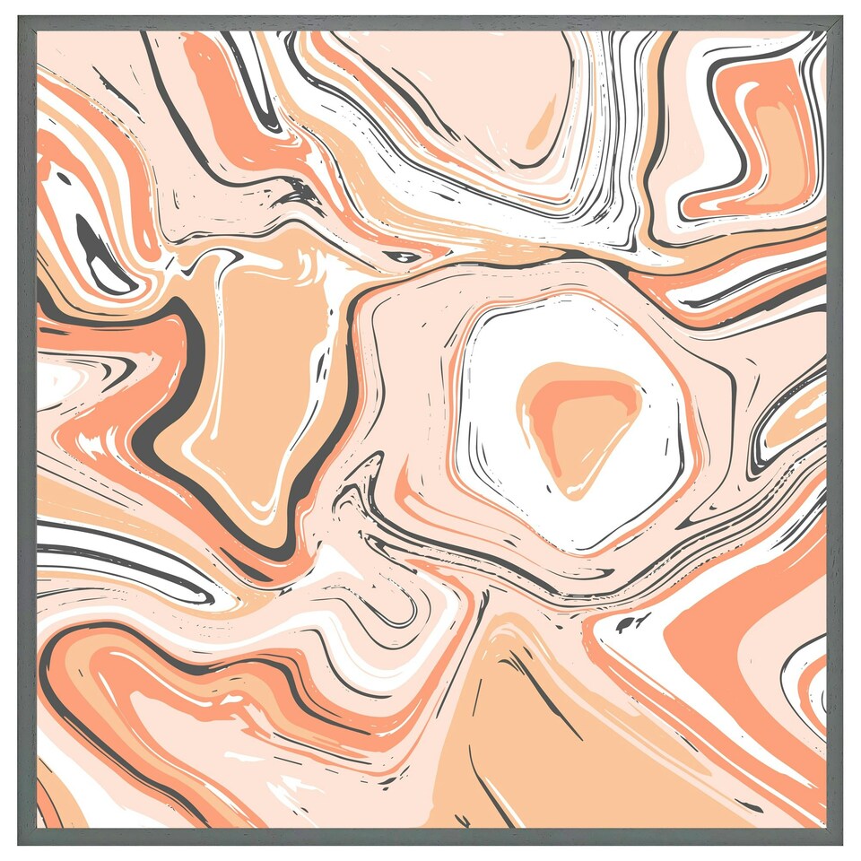 image 1 of Pink marble (Picture Frame) Brown | L