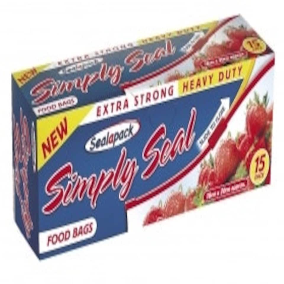 image 1 of Simply Seal Food Bags 15pk - 18cm x 20cm