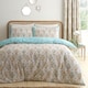 image 1 of D & D Edena Decorative Floral Duvet Cover Set Natural