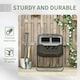 image 6 of Outsunny 160L Outdoor Tumbling Compost Bin with Dual Chamber, Black