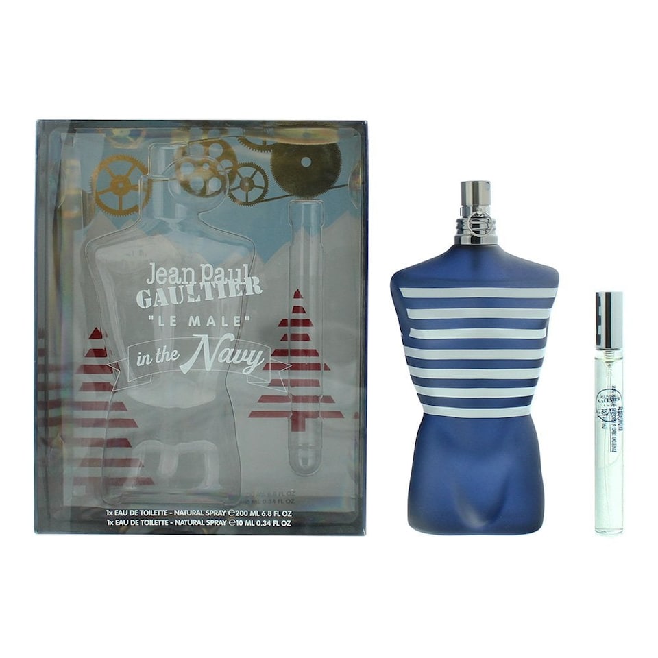 Jean Paul Gaultier Le Male In The Navy 200ml EDT + 10ml Travel Spray