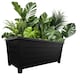 image 3 of 1 x Long Black 55cm Grosvenor Trough Flower Planter For Home Garden & Patios | Black