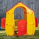 image 4 of 1.09m Yellow & Red Kids Indoor Outdoor Plastic Wendy House Magical Playhouse