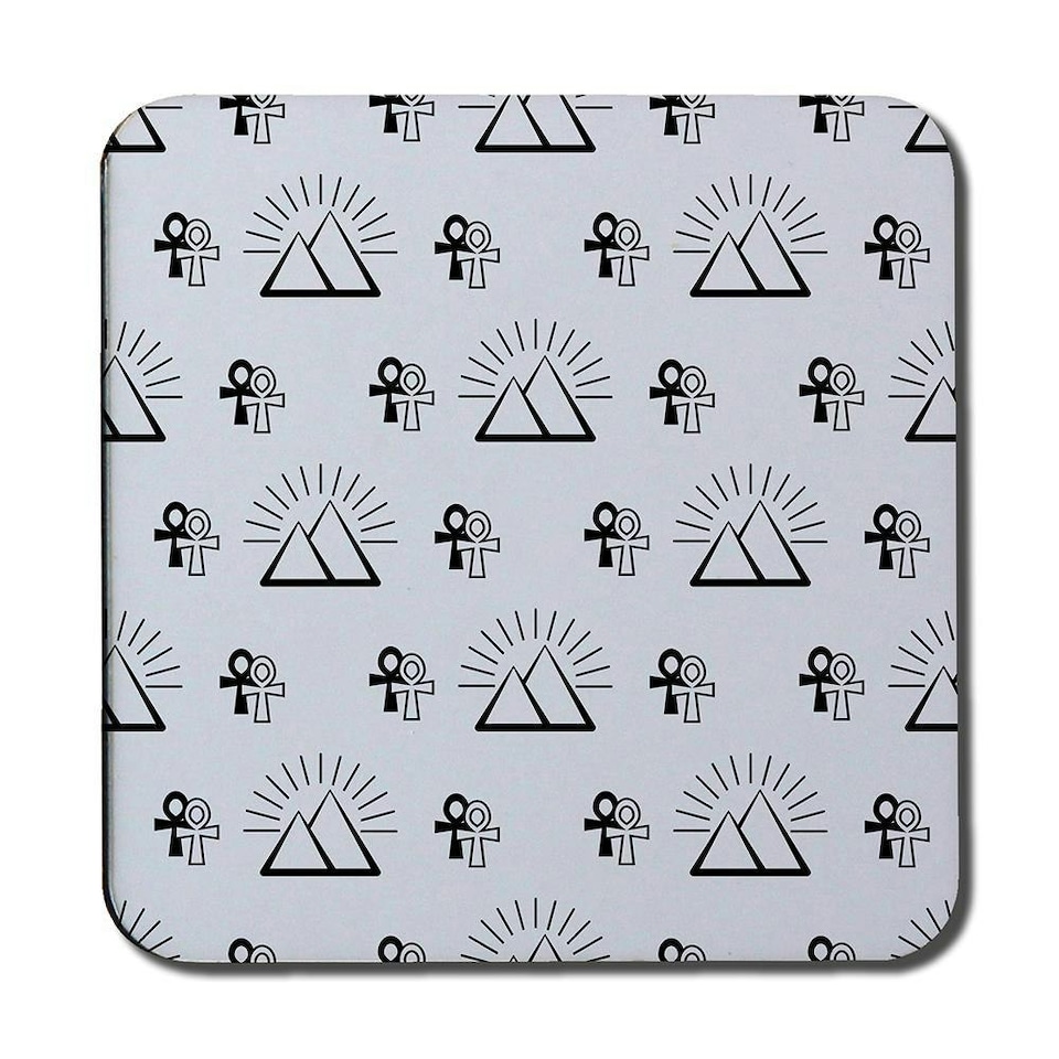 image 1 of Egyptian pyramid and ankh (Coaster)