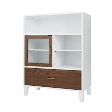 Teamson Home Tyler Wooden Bathroom Free Standing Cabinet