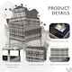 image 5 of Outsunny Rattan Outdoor Dining Table and Chairs for 4, Mixed Grey