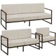 image 1 of Garden Furniture Comosa - for 6 people, XXL padding, 2 sofas, 1 armchair