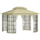 image 1 of Outsunny 3.7m x 3m Patio Gazebo Garden Shelter with  Mosquito Netting