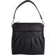 image 4 of Soft Leather Ruched Detail Detachable Strap Cross Body Shoulder Bag Red | Merlot