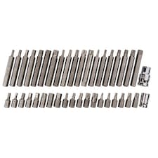 Bluespot Tools Mixed Hex Spline & Torx Bit Set, 40 Piece - Multi Colour - One Size