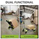 image 7 of 2-in-1 Hand Sack Truck Trolley, Folding Platform Cart Dolly, 120kg Load Capacity
