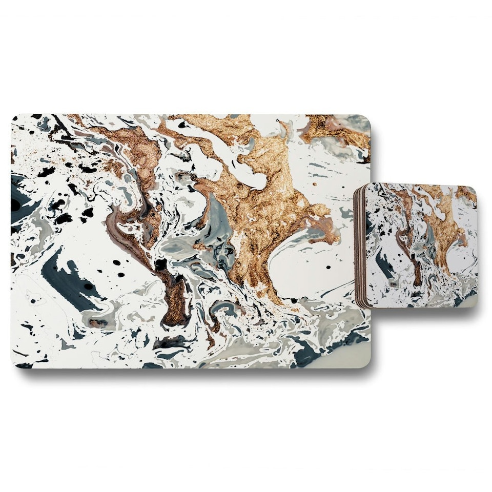 Bronze Marble (Placemat & Coaster Set)