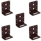 image 1 of Angle Corner Bracket L-Shape Brace Fastener Plate 80mm x 40mm x 75mm 5PK