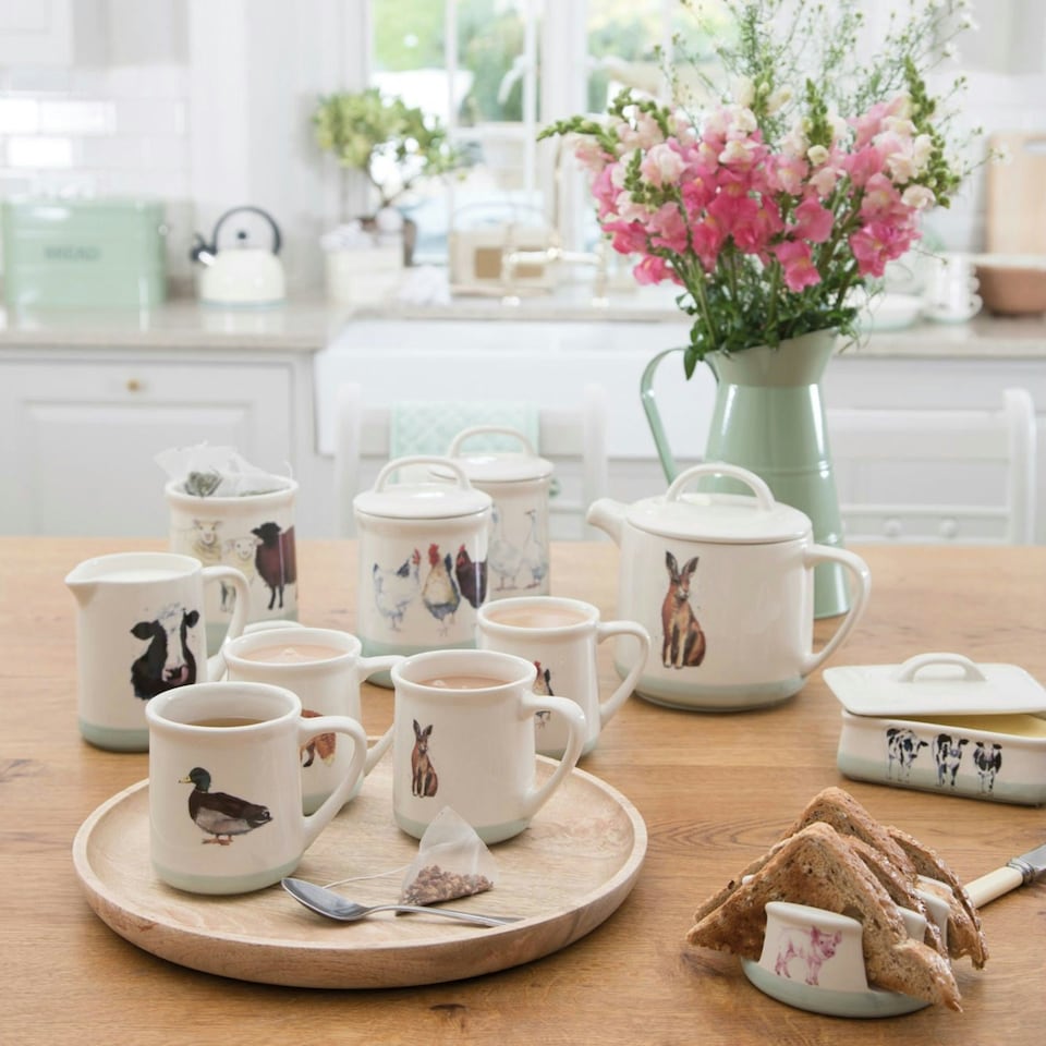 image 1 of Apple Farm Sugar Canister Geese Stoneware 700ml
