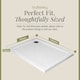 image 5 of Balterley Premium Rectangular Shower Tray | White | White | 1